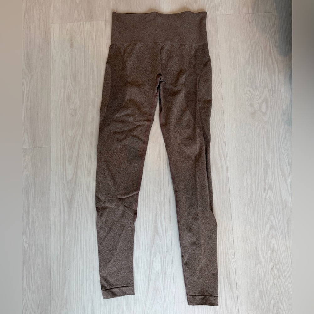 SHEIN Seamless High-Waisted Leggings - Brown